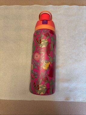 Floral Pink Stainless Water Bottle